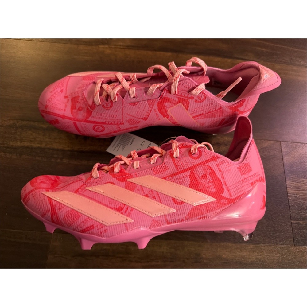 New Adidas Adizero Electric II 2 Football Cleats Size 7.5 Pink